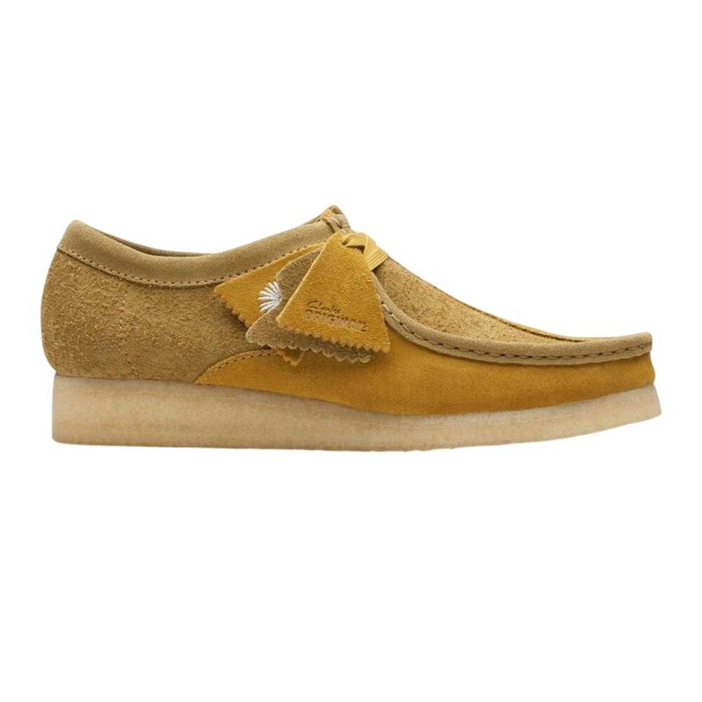 Clarks Originals Mens Wallabee Suede Shoes / Olive